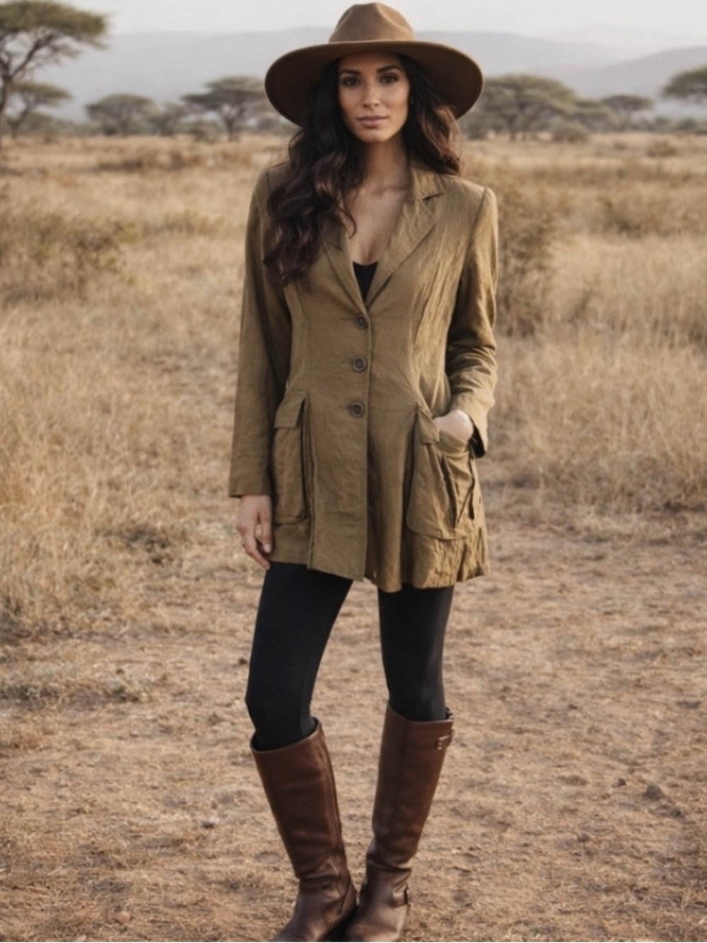 CAbi Treasure Hunter Trench Coat, Size Medium